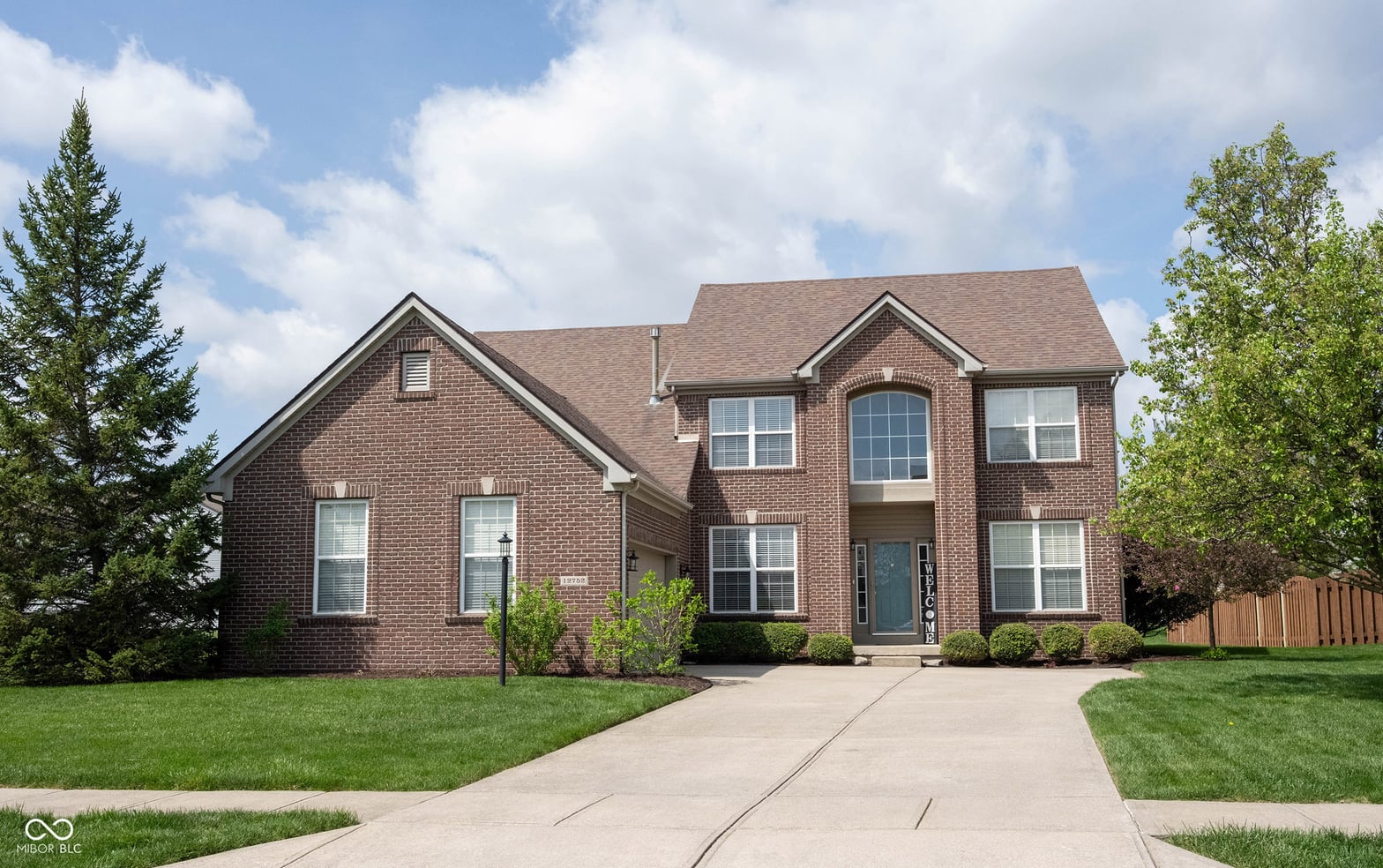 Front exterior at 12752 Broncos Drive, Fishers, IN
