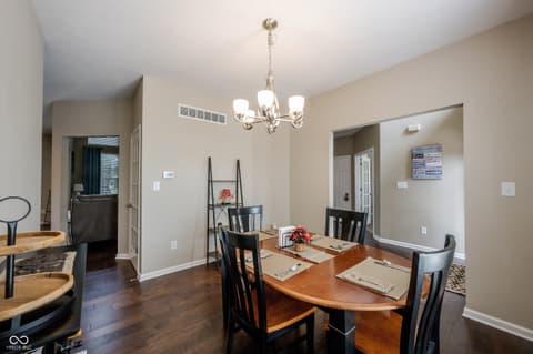 Dining room at 12752 Broncos Drive, Fishers, IN