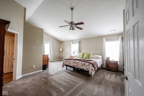 Primary bedroom at 12752 Broncos Drive, Fishers, IN