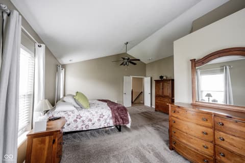 Primary bedroom at 12752 Broncos Drive, Fishers, IN