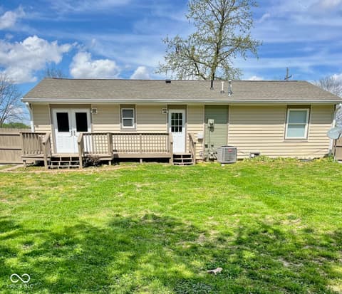 Backyard at 157 Hauser Drive, Hope, IN