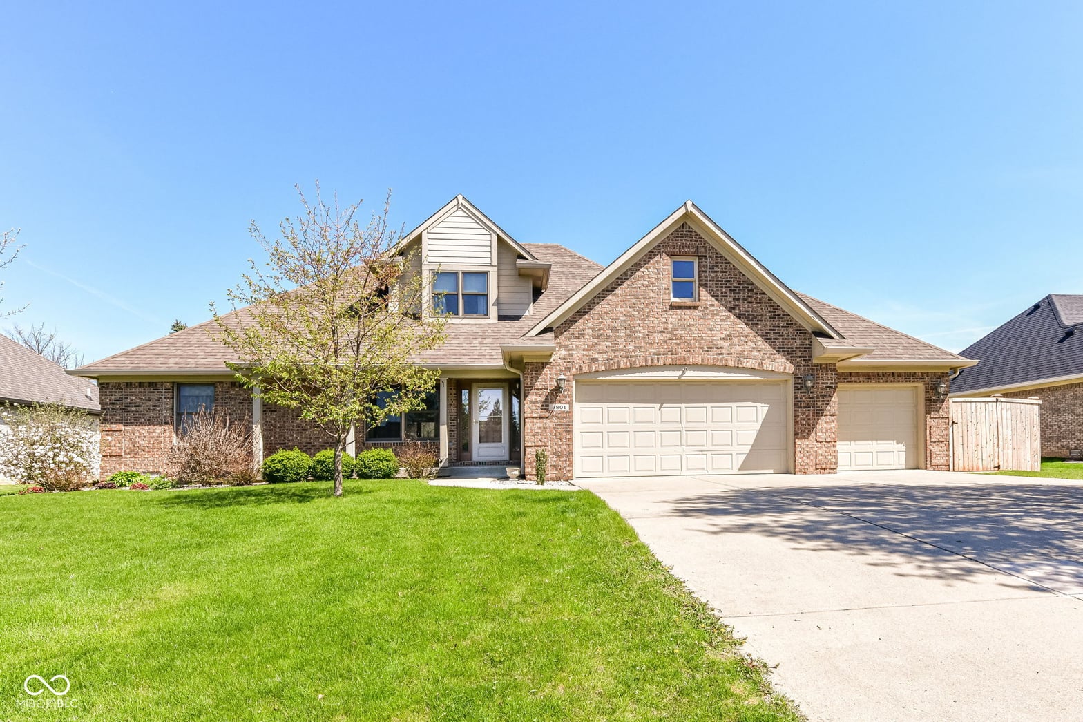 Front exterior at 3801 S Cedar Creek Lane, New Palestine, IN