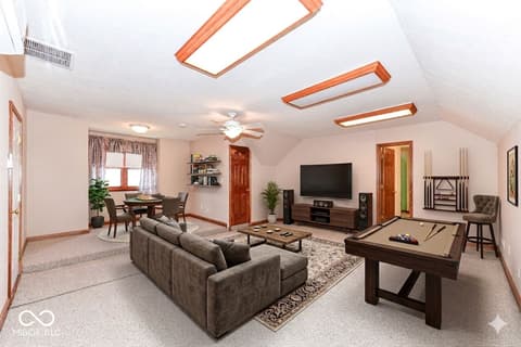 Living room at 3801 S Cedar Creek Lane, New Palestine, IN