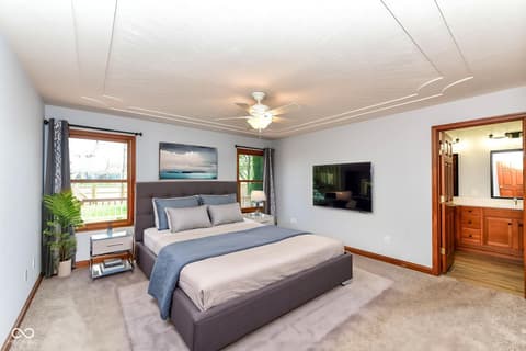 Bedroom at 3801 S Cedar Creek Lane, New Palestine, IN