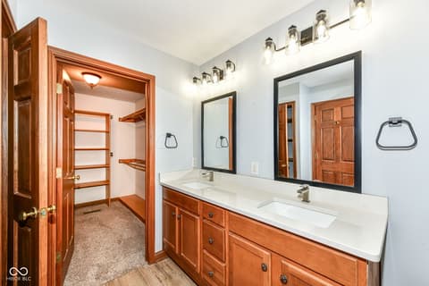 Bathroom at 3801 S Cedar Creek Lane, New Palestine, IN