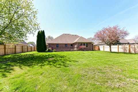 Backyard at 3801 S Cedar Creek Lane, New Palestine, IN