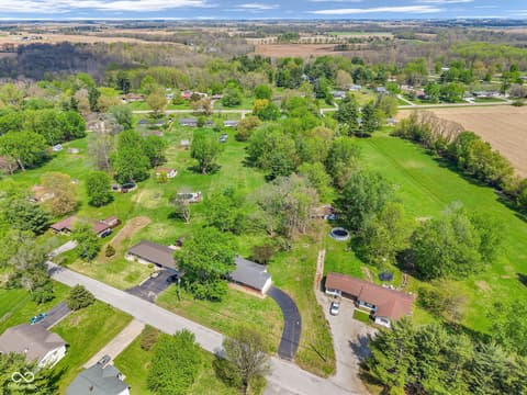 Aerial view at 2174 W Old Waynetown Road, Crawfordsville, IN