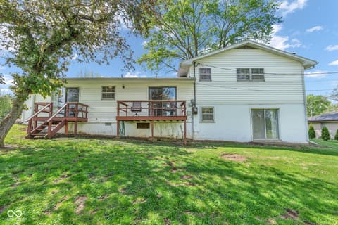 Backyard at 2174 W Old Waynetown Road, Crawfordsville, IN
