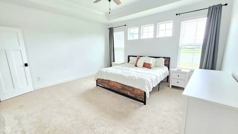 Primary bedroom at 4154 Basswood Drive, Danville, IN