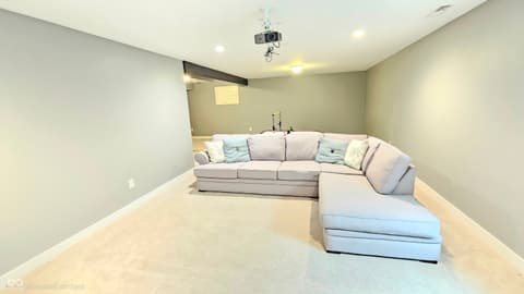 Basement at 4154 Basswood Drive, Danville, IN