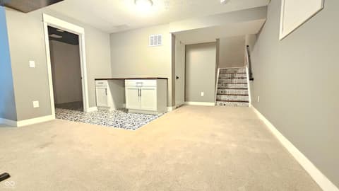 Basement at 4154 Basswood Drive, Danville, IN
