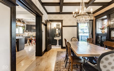 Dining room at 3118 Washington Boulevard, Indianapolis, IN