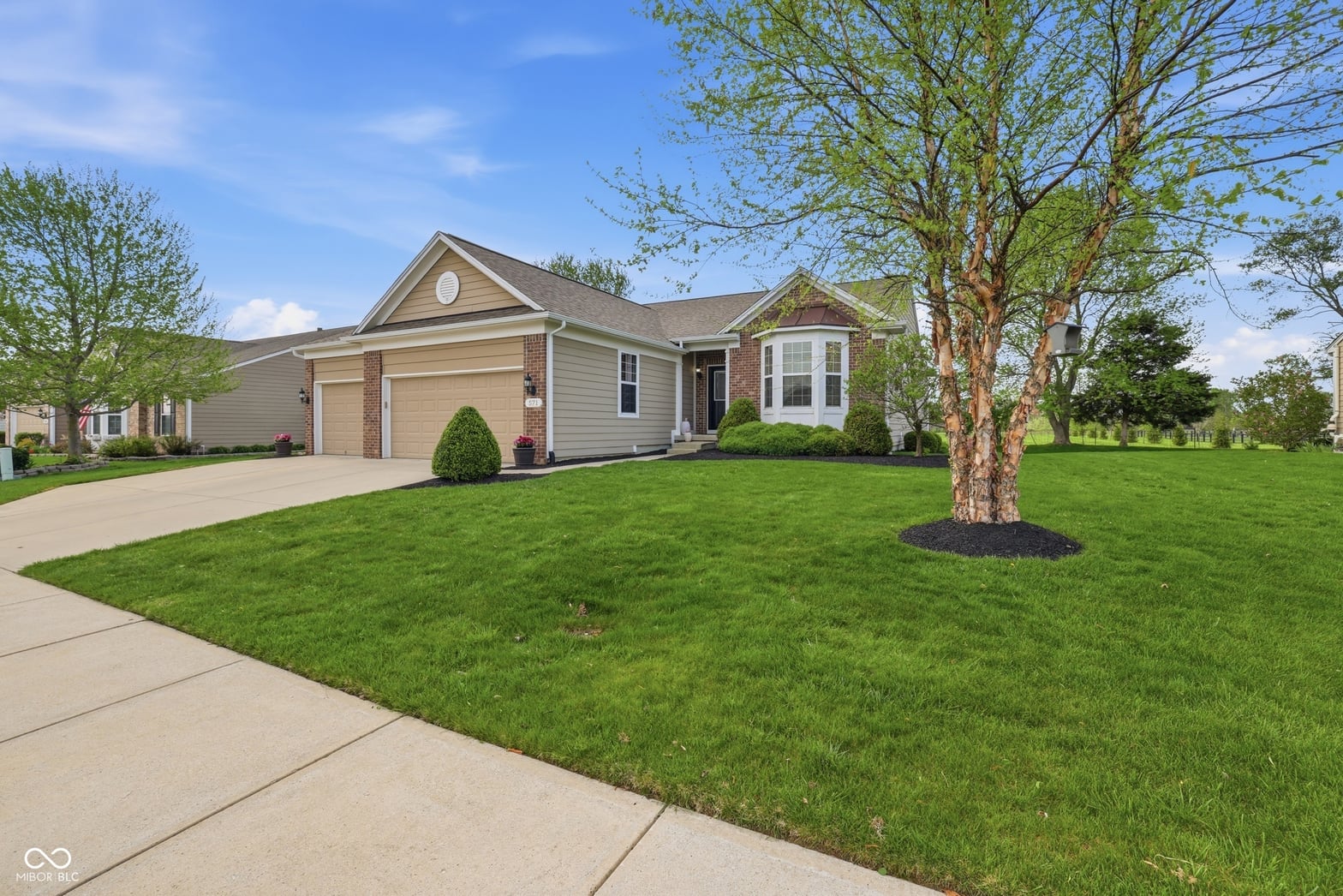 Front exterior at 571 King Fisher Drive, Brownsburg, IN