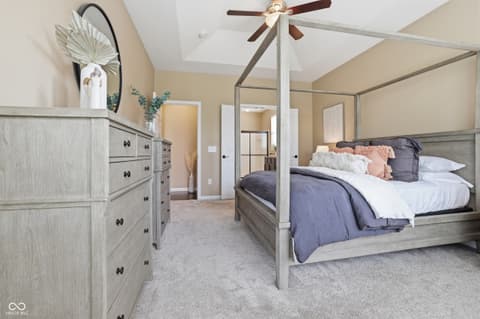 Primary bedroom at 571 King Fisher Drive, Brownsburg, IN