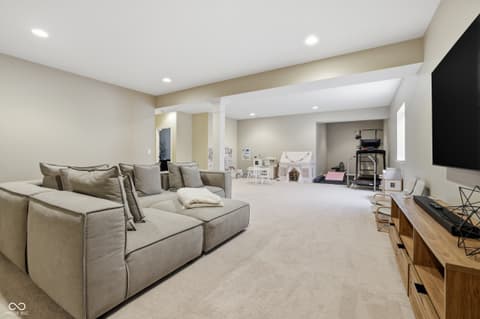 Family room at 571 King Fisher Drive, Brownsburg, IN
