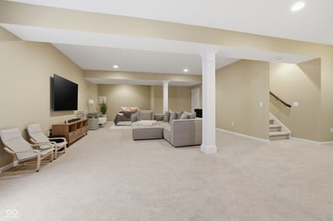 Family room at 571 King Fisher Drive, Brownsburg, IN