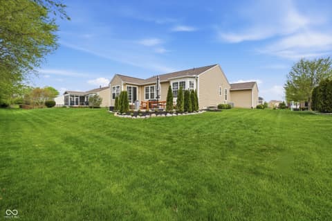 Backyard at 571 King Fisher Drive, Brownsburg, IN