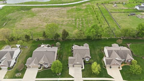 Aerial view at 571 King Fisher Drive, Brownsburg, IN