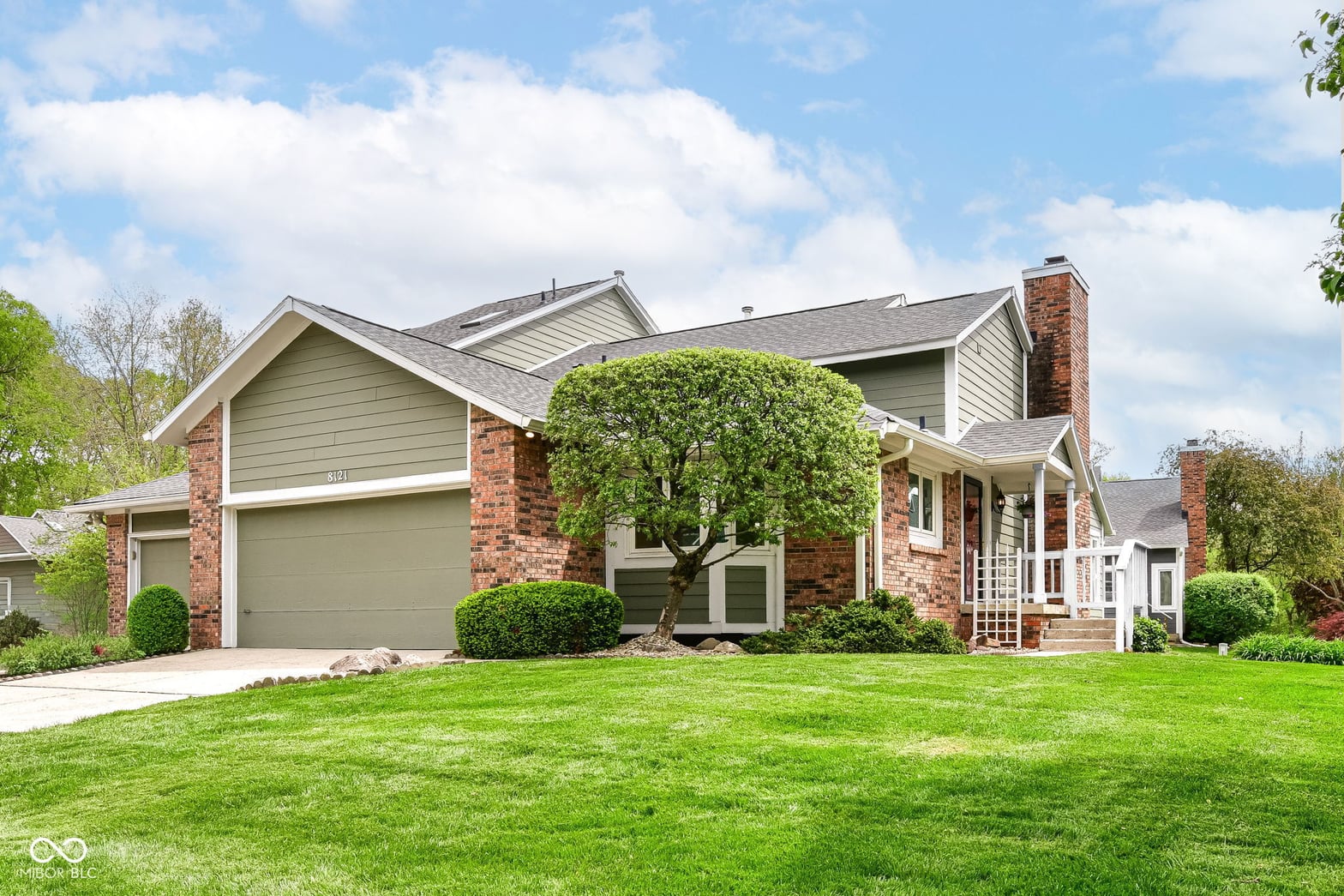 Front exterior at 8121 Foxchase Drive, Indianapolis, IN