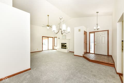 Living room at 8121 Foxchase Drive, Indianapolis, IN