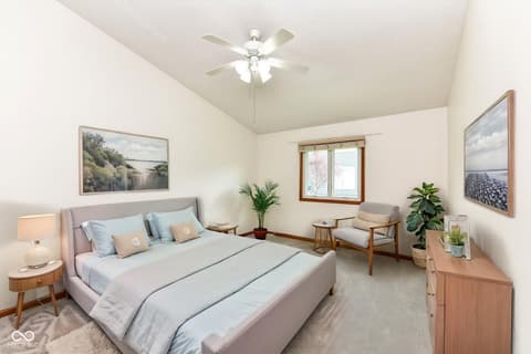 Primary bedroom at 8121 Foxchase Drive, Indianapolis, IN