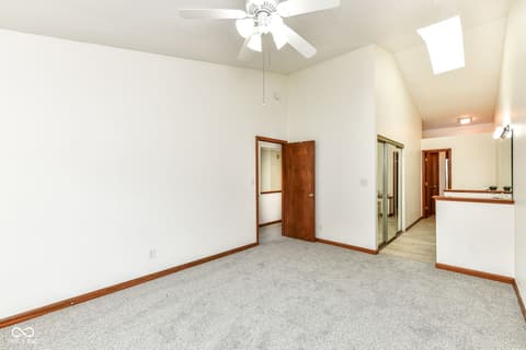 Primary bedroom at 8121 Foxchase Drive, Indianapolis, IN