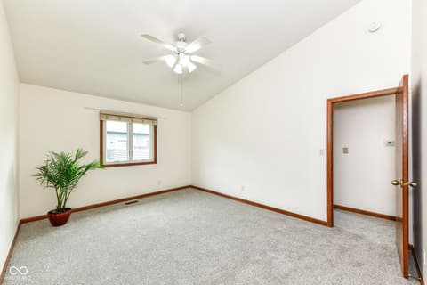 Primary bedroom at 8121 Foxchase Drive, Indianapolis, IN