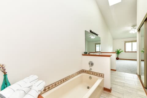 Primary bathroom at 8121 Foxchase Drive, Indianapolis, IN