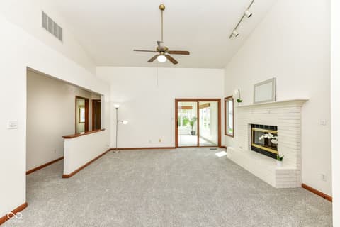 Living room at 8121 Foxchase Drive, Indianapolis, IN