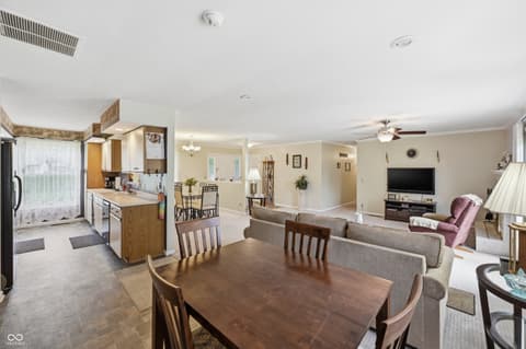 Dining room at 2017 Fairway Drive, Greencastle, IN