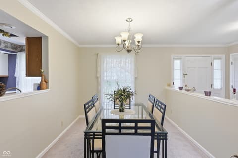 Dining room at 2017 Fairway Drive, Greencastle, IN