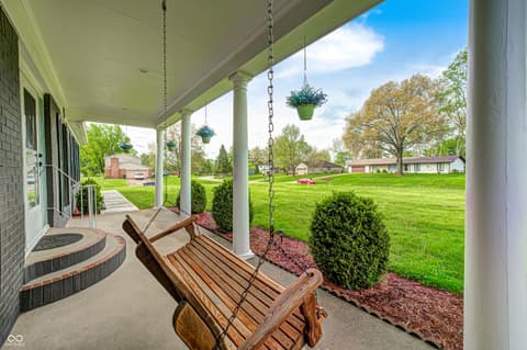Outdoor living area at 2017 Fairway Drive, Greencastle, IN
