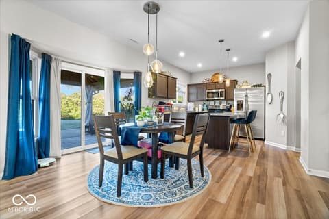 Dining room at 5162 Arling Drive, Indianapolis, IN