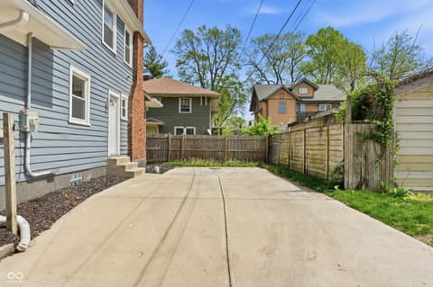 Outdoor living area at 821 E 36th Street, Indianapolis, IN