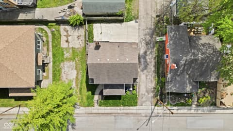 Aerial view at 821 E 36th Street, Indianapolis, IN