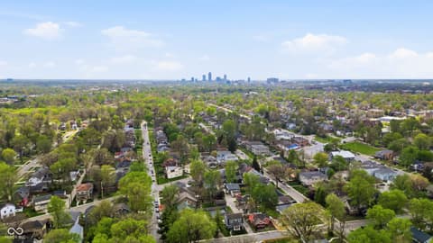 Aerial view at 821 E 36th Street, Indianapolis, IN