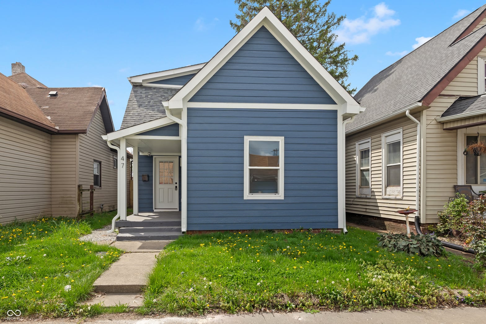 Front exterior at 47 Schiller Street, Indianapolis, IN