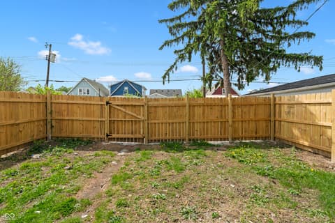 Yard at 47 Schiller Street, Indianapolis, IN