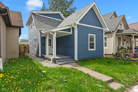 Front exterior at 47 Schiller Street, Indianapolis, IN
