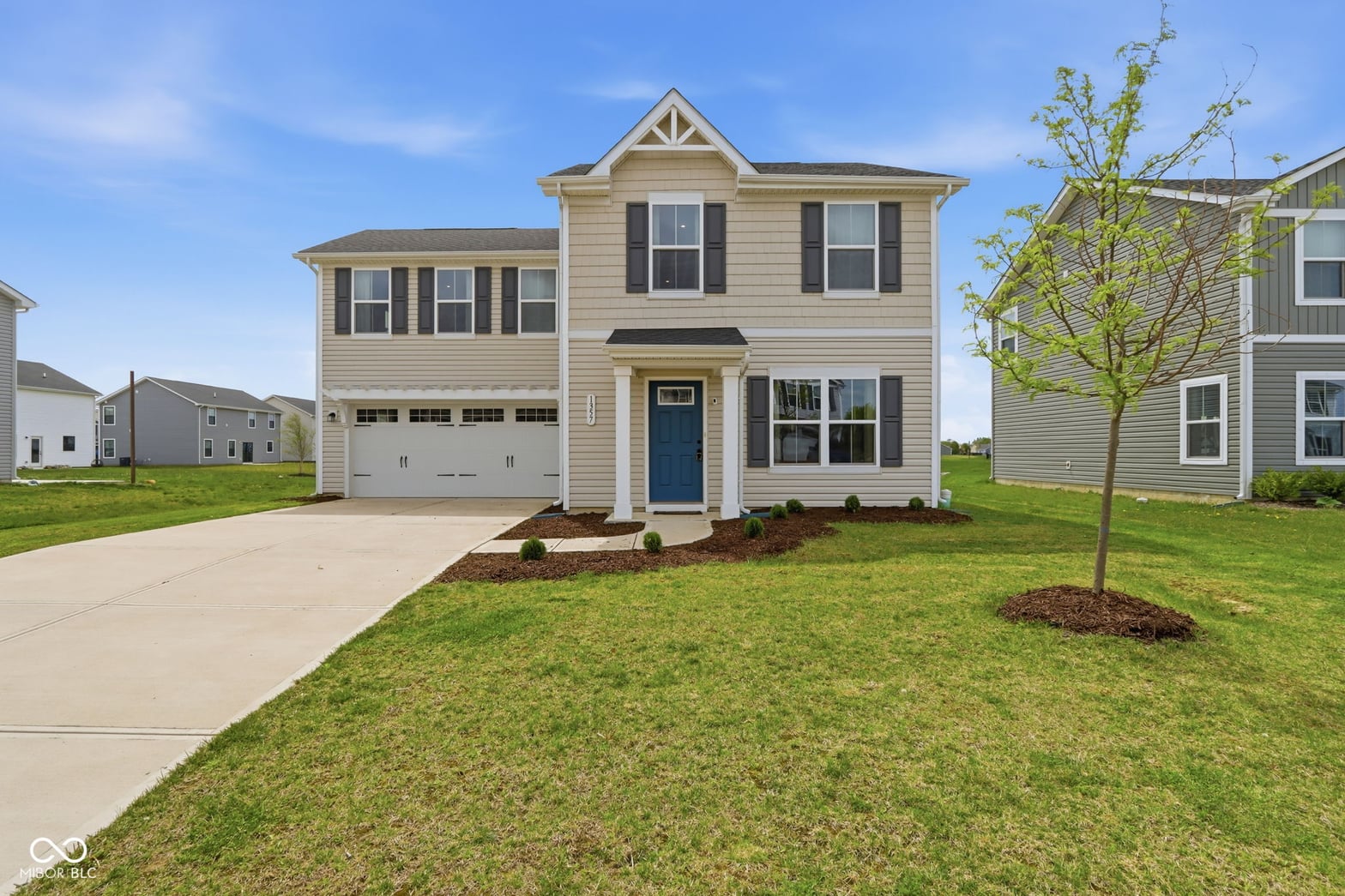 Front exterior at 1357 Cascades Drive, Greenfield, IN