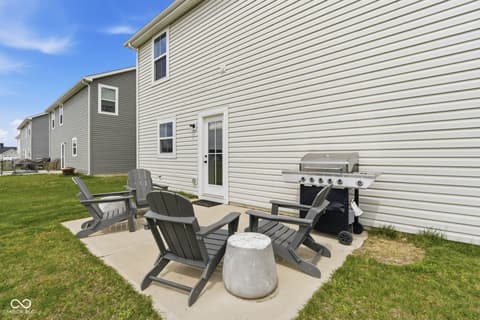 Backyard at 1357 Cascades Drive, Greenfield, IN