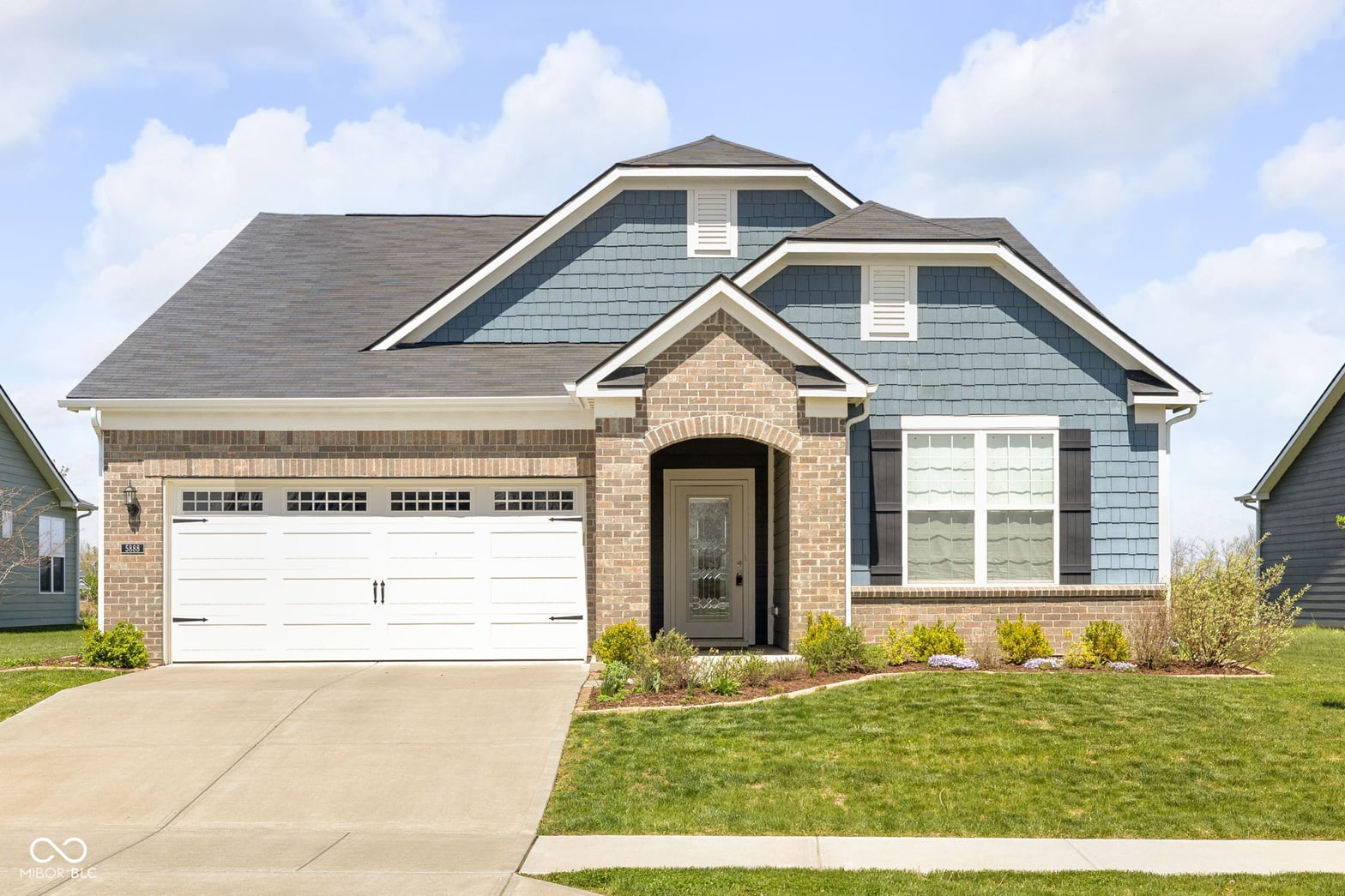 Front exterior at 5888 Walkabout Way, Brownsburg, IN