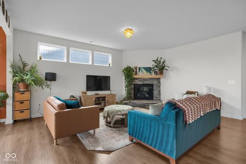 Living room at 5888 Walkabout Way, Brownsburg, IN