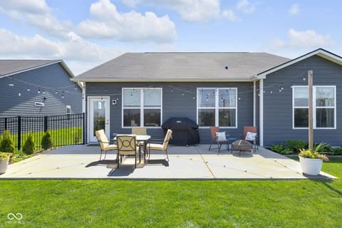 Outdoor living area at 5888 Walkabout Way, Brownsburg, IN