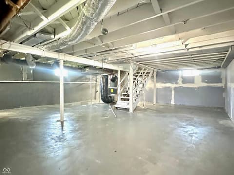 Basement at 1513 Dewey Street, Anderson, IN