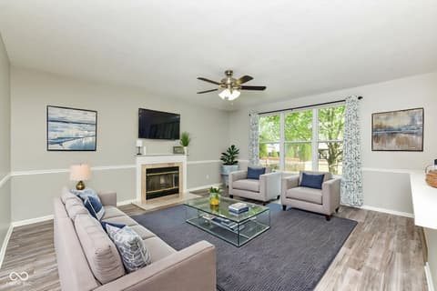 Family room at 7942 Red Sunset Way, Avon, IN
