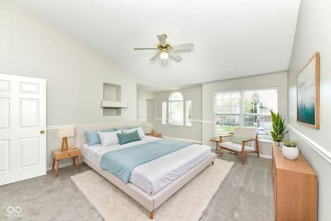Primary bedroom at 7942 Red Sunset Way, Avon, IN