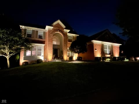 Front exterior at 9827 Belcrest Lane, Indianapolis, IN