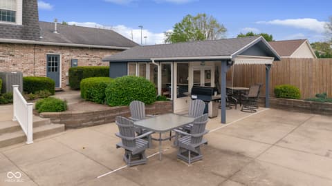 Outdoor living area at 425 Lasher Drive, Seymour, IN