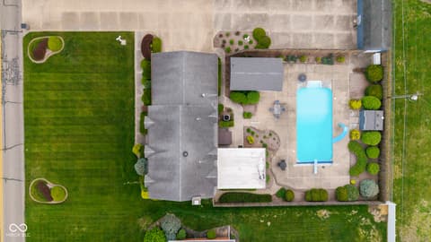 Aerial view at 425 Lasher Drive, Seymour, IN
